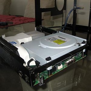 360 motherboard tray install/left side with brace