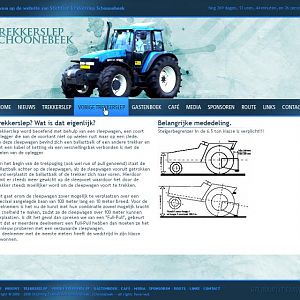 A website i developed for a tractor-pulling contest.
