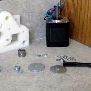 This is the motor bracket for the Y-Axis.
Sorry I left out 4 screws in the picture.