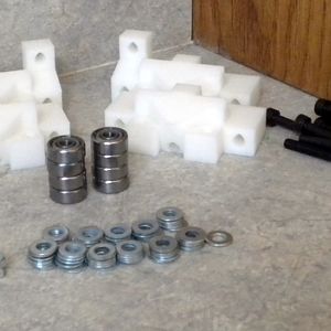 These parts will make 2 of the 4 assemblies for the chassis for the Y-axis