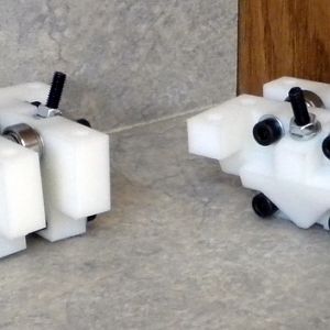 Two completed assemblies