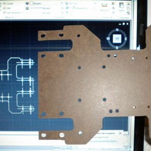 Not bad considering it was cut with a scroll saw, and I don't have a drill press.