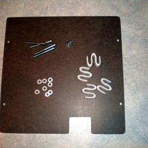 The springs and bolts will allow me to level out the platform after it is assembled.