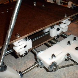 Mounted, but not leveled, that will happen after the build is complete.