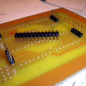 I almost started with the tall parts on the board, whoops.