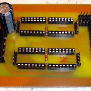 Capacitor to help smooth out the motor drive voltage.