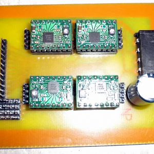 Driver chips in place