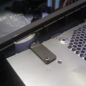 Rear rail bracket where it was attached