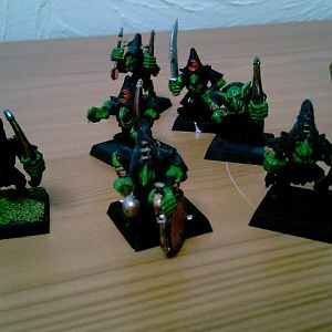 A few of my Goblins for my Orc & Goblin warband (Mordheim).