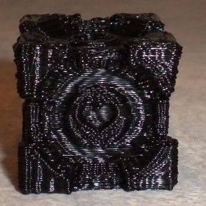 Each horizontal line is only .3mm tall.  Obviously I need to still do some work on the printer configuration.