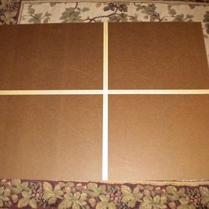 I also had some masonite left over from an old project.