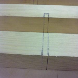 Me, having marked up all the wood!