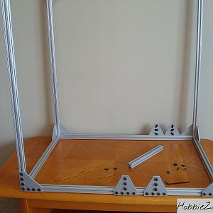 8020 pc case half done