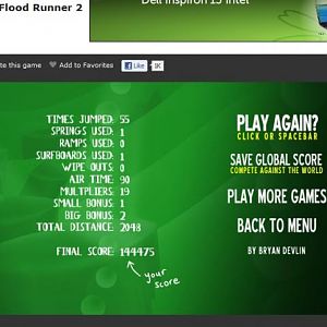 flood runner score