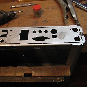 Silverstone LC-08 Nano-ITX back panel