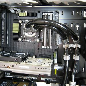 Cable tidying - The end result