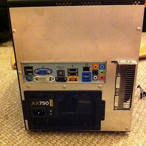 rear panel with hardware mounted