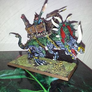 The Stegadon model from another angle.