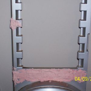 filled in a drive bay and hinges