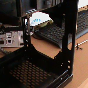 HDD cage removed