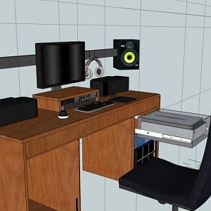 New Desk 45 view left