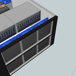 new case front showing disks