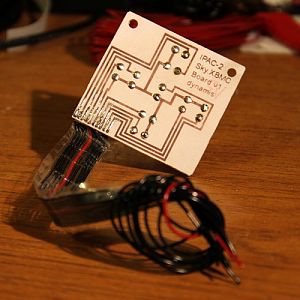 completed board 1 - with DIY ribbon cable.