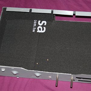 Sound Dreaden material cut to size - not fitted in this image just test fit.