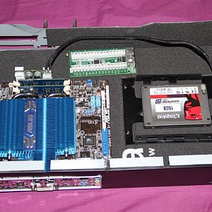 Deadening fitted, HDD holder fitted and general test fit.