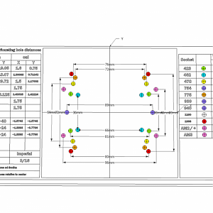 Mounting hole distances