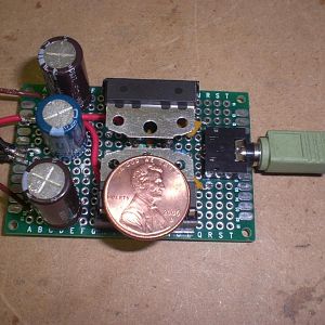 Prototype using protoboard