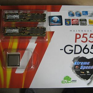 i5-750, 4GB RAM & MSI P55-GD65 bundle