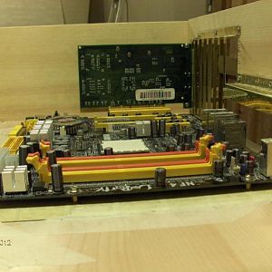 Mobo tray   standoffs mobo screwed 1