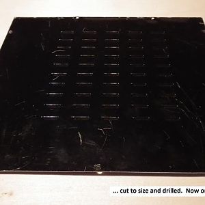 9 Cut to size and drilled for fixings   one new vented case base