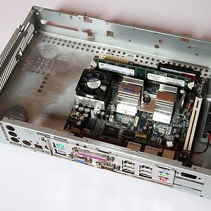 as it stands from the back. Holes to fill where original IO ports are and will be followed up by a spray of matt black