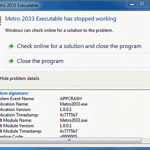 Metro 2033 Error