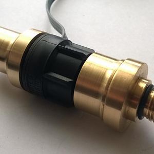 Flow sensor adapters assembled