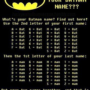What Is Your Batman Name