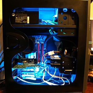 My latest mod. WIP. Hand cut and painted, gloss black outside flat black inside. I still need to finish the painting.