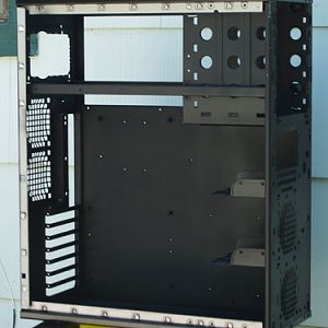 After masking and paint. Flat black inside, gloss black top.