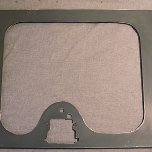 Side panel cut and sanded, and prepped for paint.