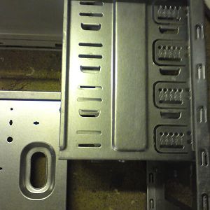 Drive cage from an old pc ready to be ripped apart :-)