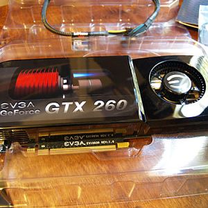 The new beast!

EVGA GeForce 260 216core 896MB superclocked