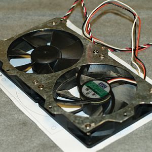 2x92mm fan bracket for the back of the case