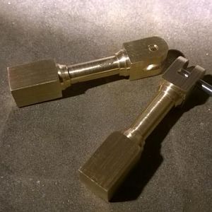 Test fit of silver steel rod