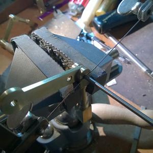 Cutting off with the piercing saw again...