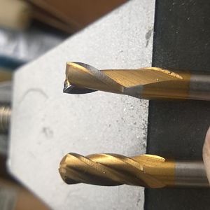 Regular end mill vs bull-nose end mill