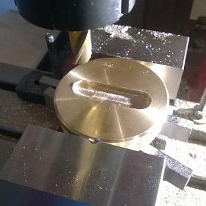 Milling the slot in the lid