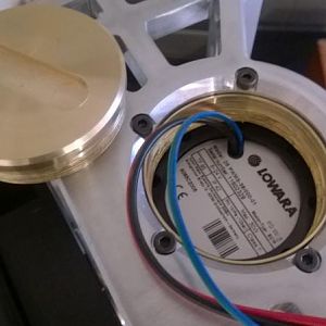 The cover unscrewed to show access to the pump. Next is sorting the wiring.