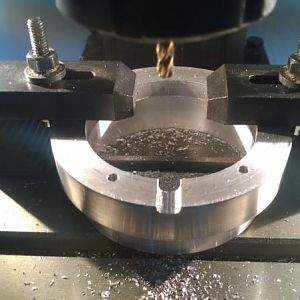 Cutting the channel for the pump wires